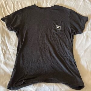 Billabong Dark Grey pocket logo tee, size Medium